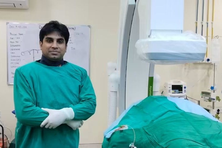 Modern Cardiac Catheterization Laboratory Room